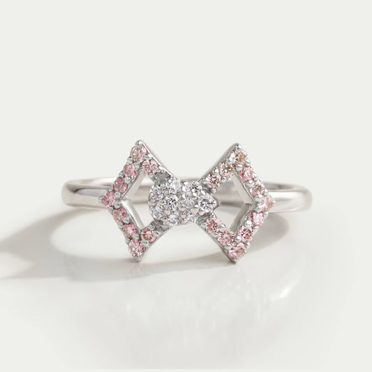 Round Cut Lab Grown Bow Classic Wear Ring Rings