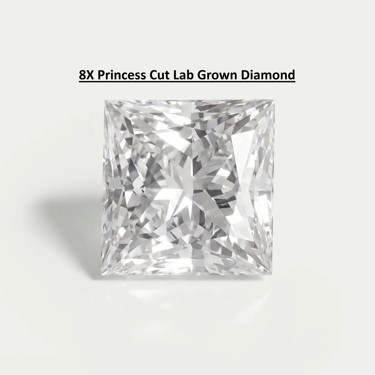 Princess 8X Cut Lab Diamond Loose Loose