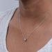 Princess Cut Lab Diamond Solitaire Pendant Necklaces