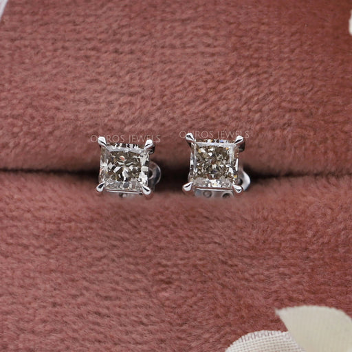 Olive Princess Lab Solitaire Stud Earrings Earring