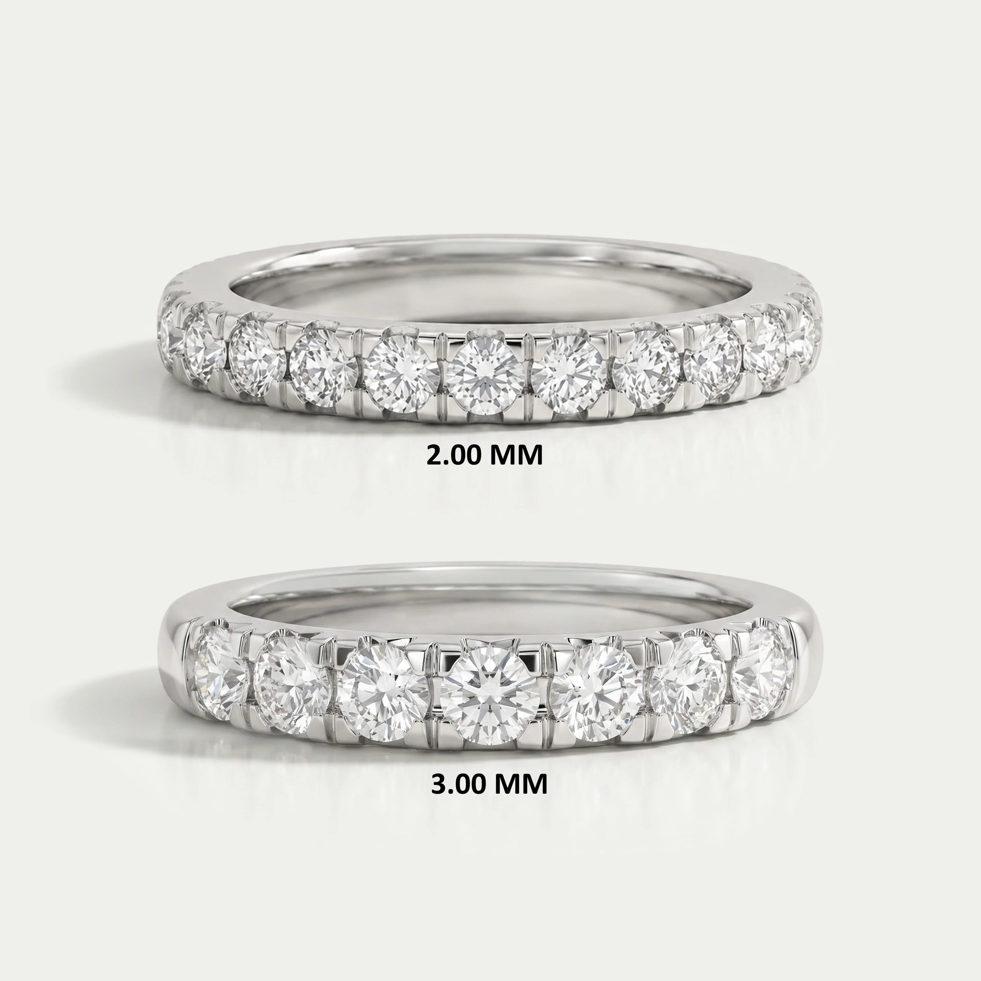 Halber Eternity-Ring mit rundem Labordiamanten