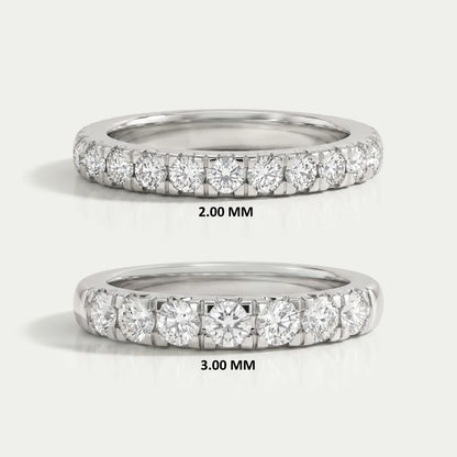 Halber Eternity-Ring mit rundem Labordiamanten