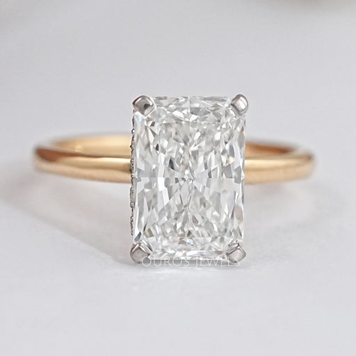 2.50 Carat Hidden Halo Radiant Cut Wedding Ring Ring