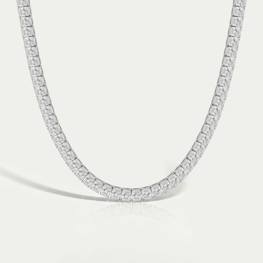 Radiant Cut Lab Diamond Tennis Necklace Necklaces