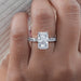 Radiant Cut Lab Diamond Engagement Ring Ring