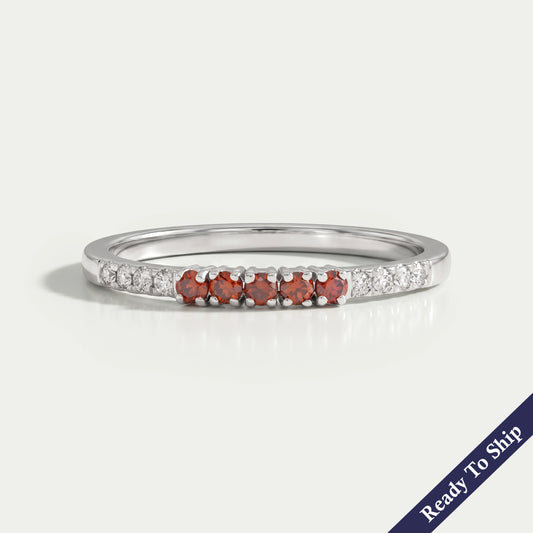 Round Cut Lab Grown Diamond Wedding Band