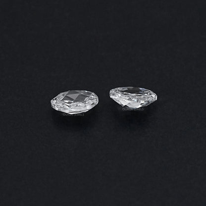 Rose Cut Round Lab Diamond Matching Pair Loose