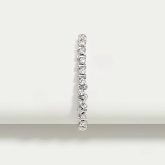 Tennisarmband mit runden Brillanten aus Laborgezüchteten Diamanten
