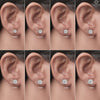 IGI Certified Round Lab Grown Diamond Stud Earrings