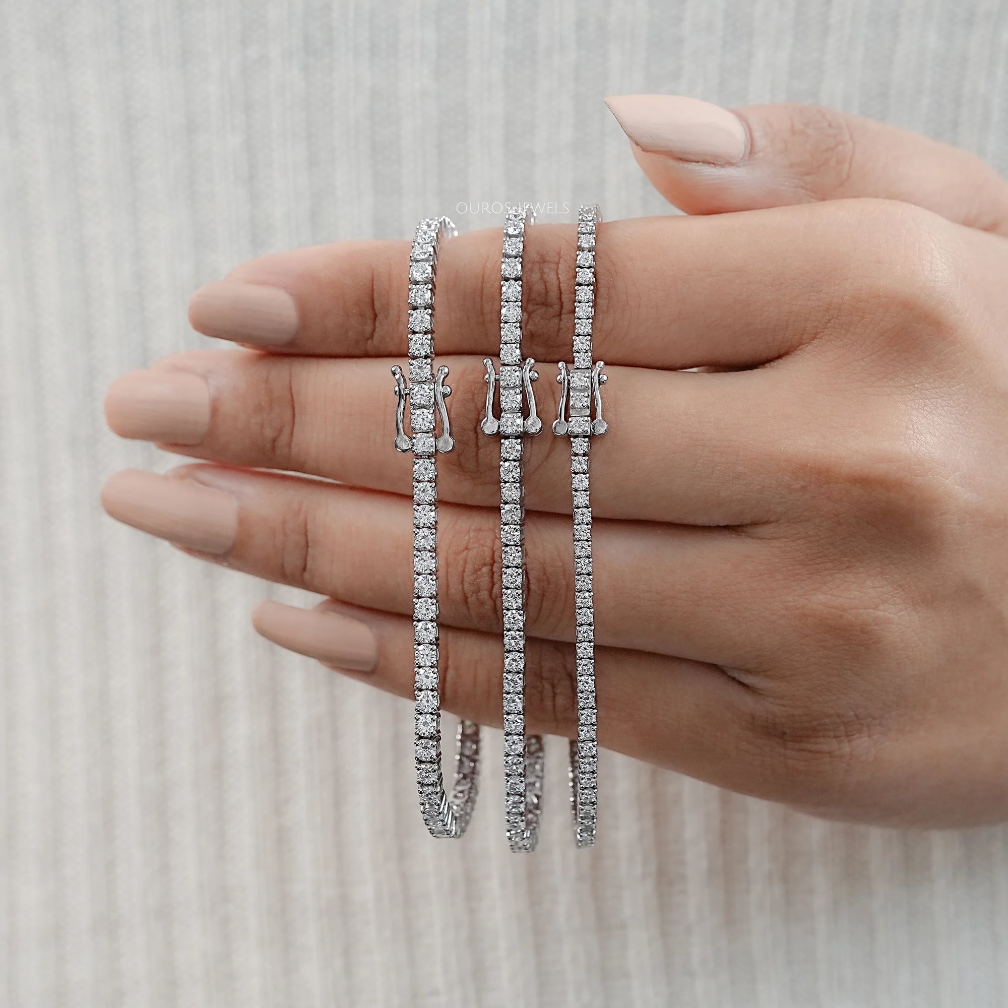 Round Cut Lab Grown Diamond Tennis Bracelet - 3.00 | 4.00 TCW Bracelet