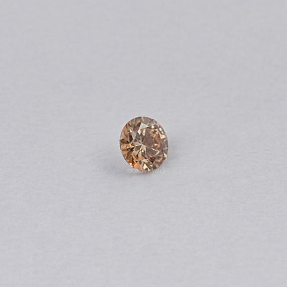 Fancy Champagne Round Cut Lab Diamond Loose Loose