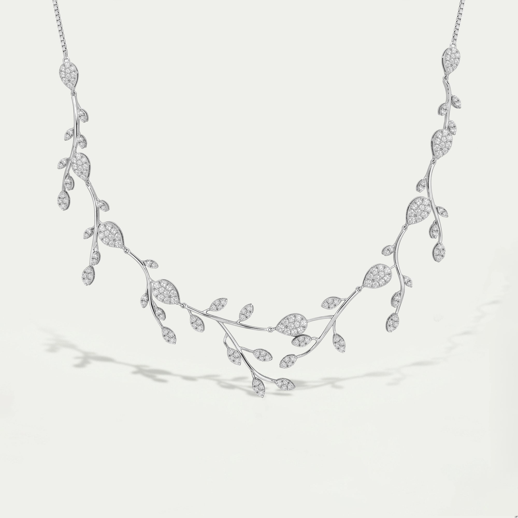 Round Diamond Bridal Necklace