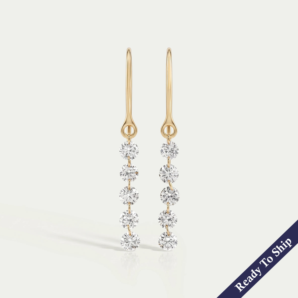 Trio Rosenschliff Runde Diamant-Halo-Ohrstecker