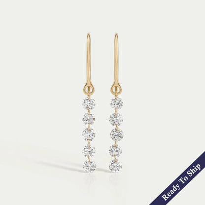 Trio Rosenschliff Runde Diamant-Halo-Ohrstecker
