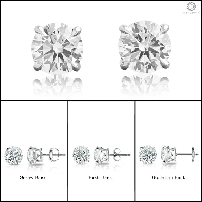 IGI Certified Round Lab Grown Diamond Stud Earrings Earring