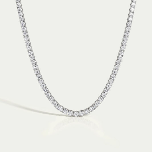 Rundgeschliffene Labor-Diamant-Tenniskette für Herren