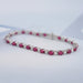 Ruby Oval Gemstone Bracelet
