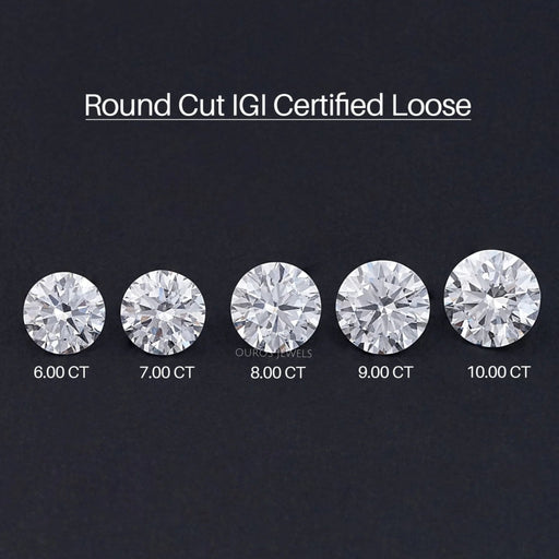 Certified Round Cut Lab Grown Loose Diamond Loose