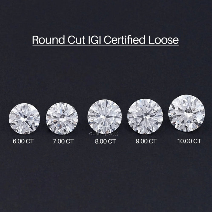 Certified Round Cut Lab Grown Loose Diamond Loose