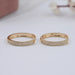 Pave Set Round Diamond Hoop Earrings Earrings