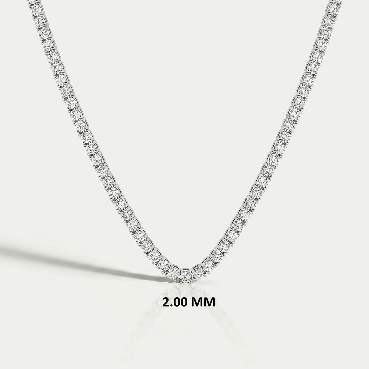 Stunning Round Cut Lab Diamond Tennis Necklace Necklaces