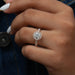 Round Cut Halo Diamond Engagement Ring Ring
