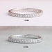 Round Cut Lab Grown Diamond Eternity Band Rings