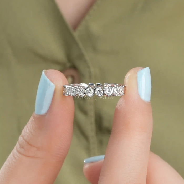 Women's Round Cut Diamond Eternity Band