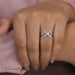 Round Cut Lab Grown Bow Classic Wear Ring Rings