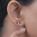 Ruby Pear And Marquise Lab Diamond Stud Earrings