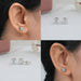 Asscher Cut Lab Grown Diamond Stud Earrings Earrings