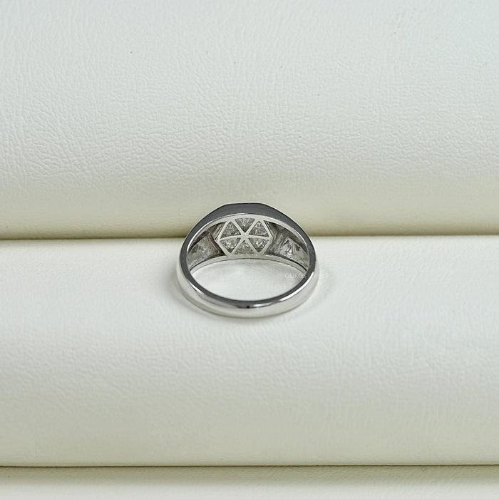 Triangle Lab Diamond Wedding Band