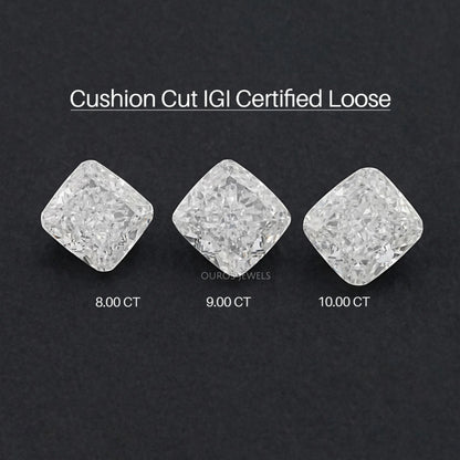 Certified Cushion Cut Lab Grown Diamond