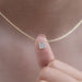 Square Cushion Diamond Bezel Set Solitaire Pendant Necklaces