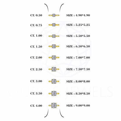 IGI Certified Cushion Cut Engagement Ring Ring