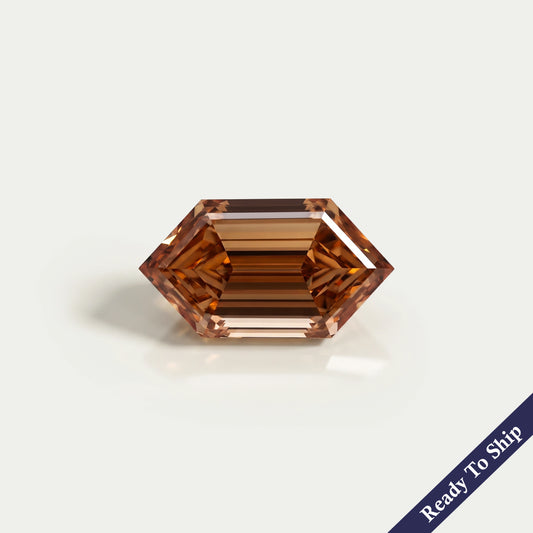 1,56 CT Champagner Step Cut Dutch Marquise Diamant