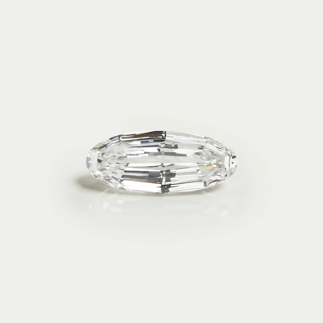 Step Cut Long Oval Lab Grown Diamond Loose