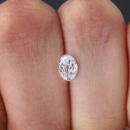Step Cut Oval Lab Grown Diamond