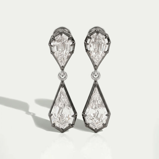 Step Cut Pear And Kite Cut Drop & Dangle Earrings Earrings