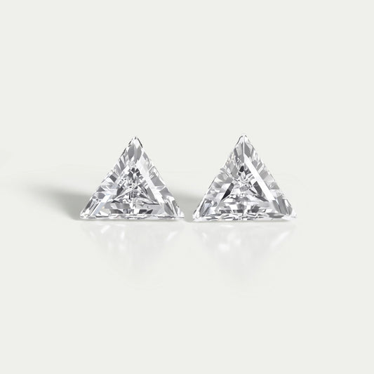 Step Cut Triangle Lab Diamond For Matching Pair Loose