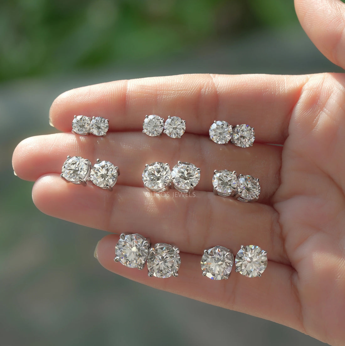 IGI Certified Round Lab Grown Diamond Stud Earrings Earring