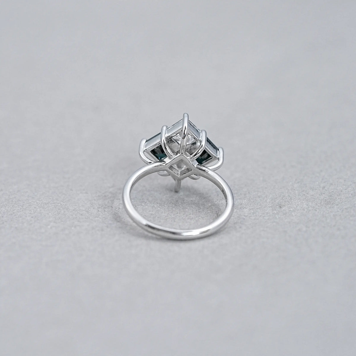 Princess Cut Black Diamond Anniversary Rings Ring