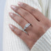 Square Cushion Lab Diamond Five Stone Engagement Ring