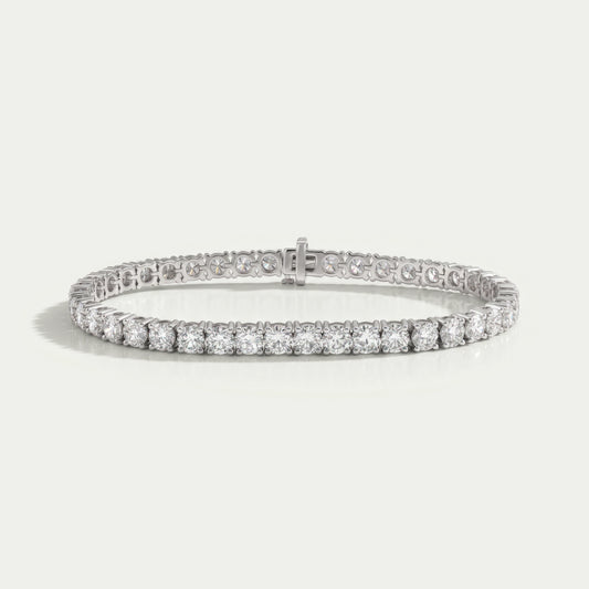 Herrenarmband mit runden Labordiamanten