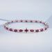Ruby Oval Gemstone Bracelet
