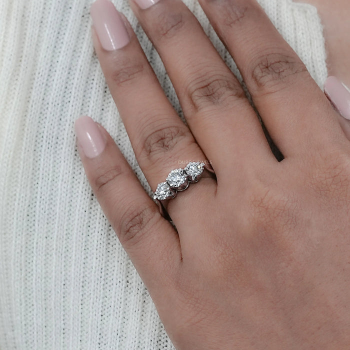 Trilogy Old European Round Cut Engagement Ring Rings