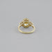 Fancy Vivid Yellow Oval Cut Hidden Halo Three Stone Ring Ring