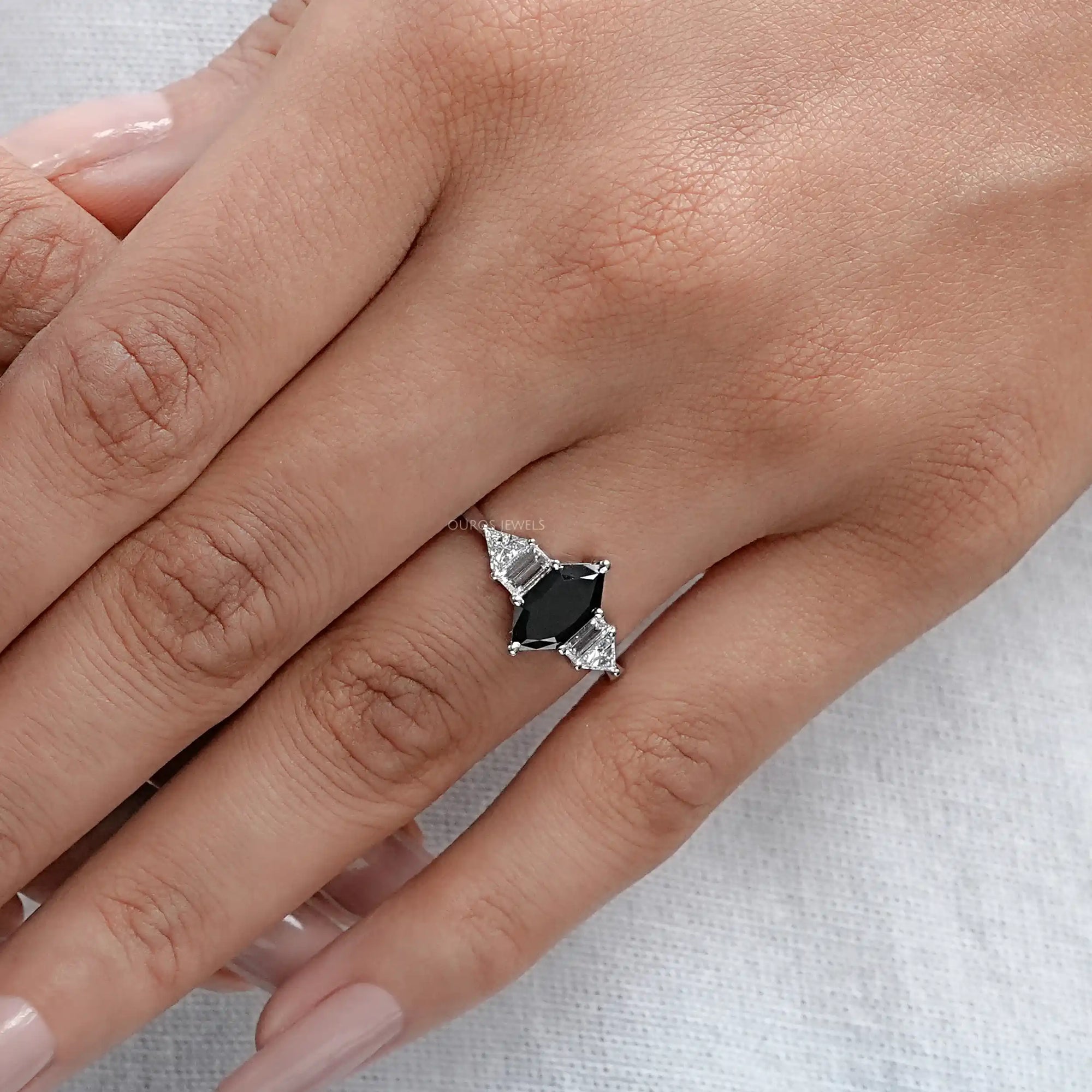 Dutch Marquise Black Diamond Anniversary Ring Ring