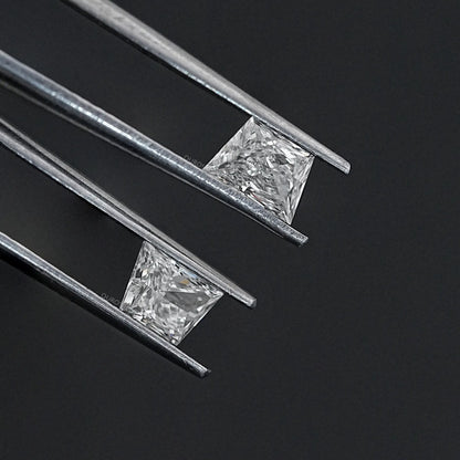 Brilliant Cut Trapezoid Lab Grown Diamond Pair