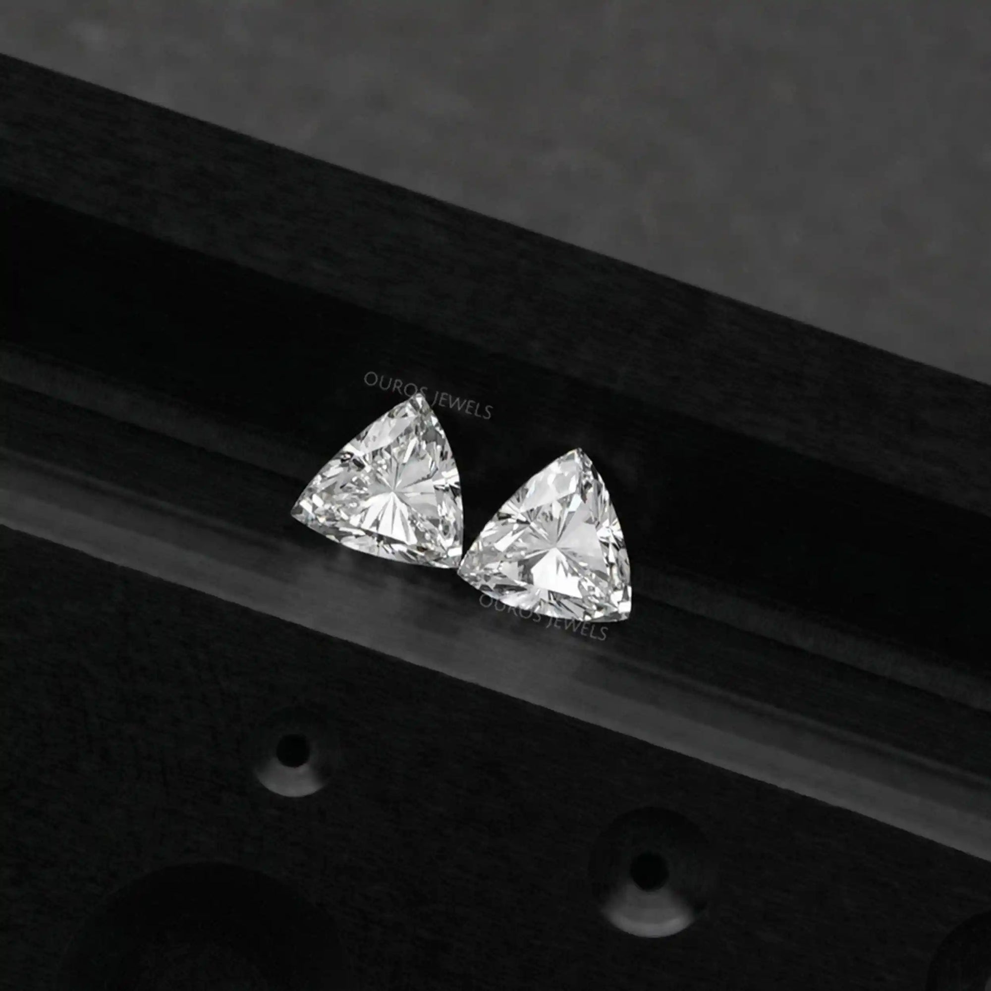 Trillion Cut Lab Grown Diamond Pair Loose